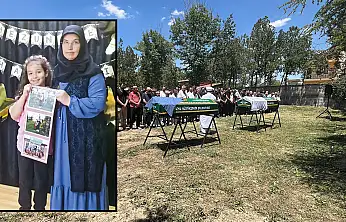 Konya'da feci kazada hayatını kaybeden anne ve kızı defnedildi