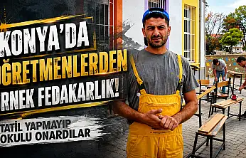 Konya'da fedakar öğretmenler öğrencileri için kollarını sıvadı