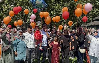 Konya'da gökyüzü, kanseri yenen minik Sena'nın balonlarıyla doldu