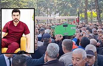 Konya'da kahvehaneye açılan ateşle ölen veteriner defnedildi