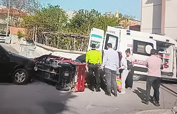 Konya'da kaza! Çarpışmanın etkisiyle motosikletten savruldu