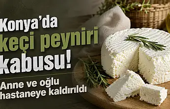 Konya'da keçi peyniri kabusu! Anne ve oğlu hastaneye kaldırıldı