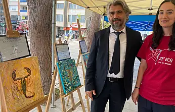 Konya'da keşfedilen akrep türü sanat eserine dönüştü!