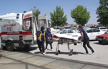 Konya'da korkutan kaza! Kontrolden çıkan araç araziye savruldu