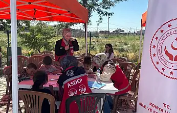 Konya'da mevsimlik tarım işçileri unutulmadı
