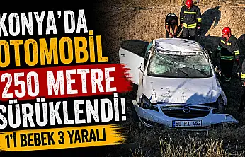 Konya'da sabah saatlerinde korkutan kaza!