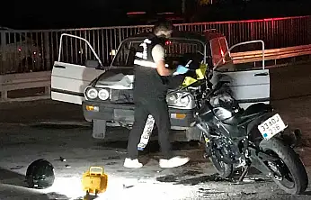 Konya'da üst geçitte korkutan kaza