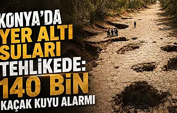 Konya'da yer altı suları tehlikede: 140 bin kaçak kuyu alarmı