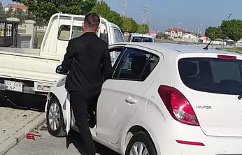 Konya'da zincirleme kaza: Bisikletli çocuk hastanelik oldu