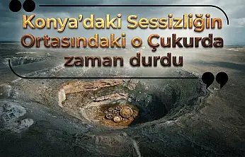 Konya'daki bu obruk sessizliğe gömüldü