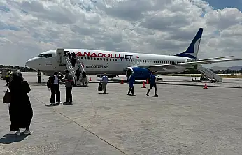 Konya'dan Balkan turunun ilk uçağı uçtu