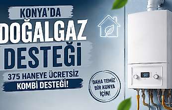 Konya Karatay Belediyesi'nden 375 haneye ücretsiz kombi desteği