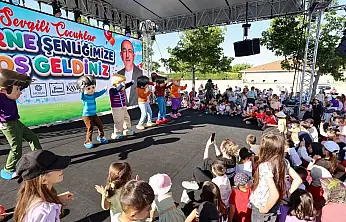 Konya Meram'da çocuklar doyasıya eğlendi
