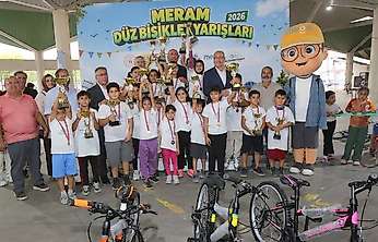 Konya Meram'da genç pedallar ödüllendirildi