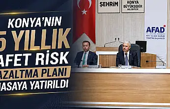 Konya'nın 5 yıllık afet risk azaltma planı masaya yatırıldı