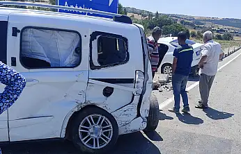 Konya yolunda kaza kıl payı atlatıldı