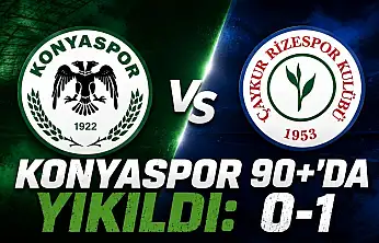 Konyaspor, 90+'da yıkıldı: 0-1