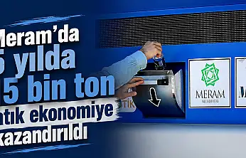 Meram'da 5 yılda 15 bin ton atık ekonomiye kazandırıldı