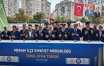 Meram'da yeni İlçe Emniyet Müdürlüğünün temeli atıldı