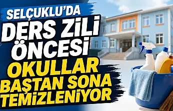 Selçuklu'da okullar yeni döneme hazırlanıyor