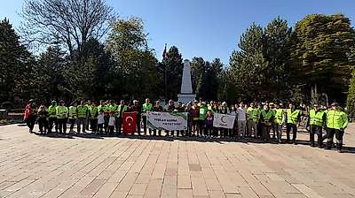 Konya'da Cumhuriyet'in 103. yılı için pedal çevirdiler