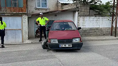 Konya'da 'dur' ihtarına uymadı, kaçarken kaza yaptı