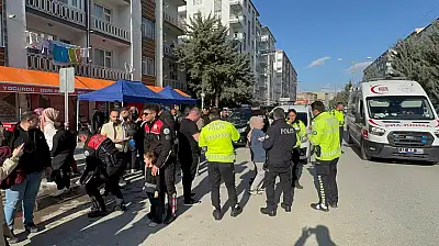 Konya'da kavgaya giden polislere sürpriz karşılama