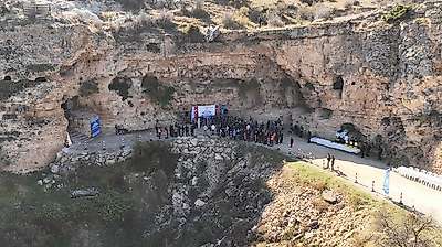Konya'da mağarada olgunlaşan peynirlerin hasadı yapıldı