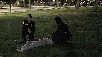 Konya'da parkta baygın bulunan kız uyandırılamadı