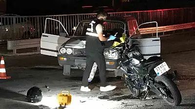 Konya'da üst geçitte korkutan kaza