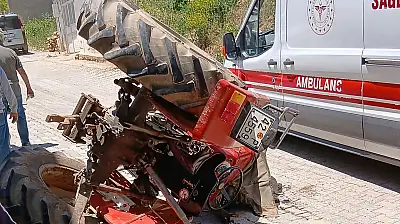 Konya'da yaşanan acı olayda traktörün sürücüsü kurtarılamadı