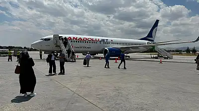 Konya'dan Balkan turunun ilk uçağı uçtu