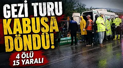 Konya'dan hareket eden tur otobüsünde can pazarı!