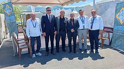 Beyşehir mermerleri fuarda tanıtılıyor
