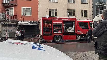 Konya'da apartmandaki yangın korkuttu