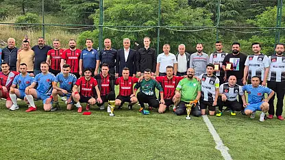 Konya'nın Derebucak ilçesinde kurumlararası turnuvada kupalar sahiplerini buldu