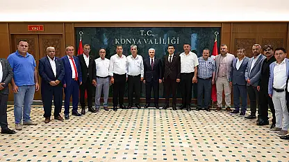 Konya Valisi Akın, muhtarlarla bir araya geldi