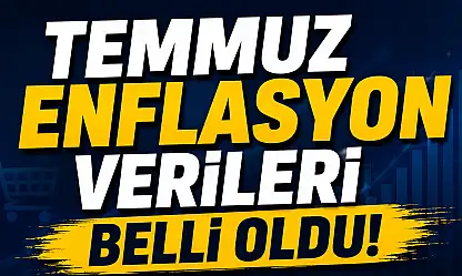 Temmuz ayı enflasyon verileri açıklandı