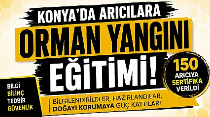 Bozkır'da 150 arıcıya kritik eğitim