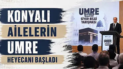 Büyükşehir'den anlamlı ödül: Konyalı ailelerin umre heyecanı başladı
