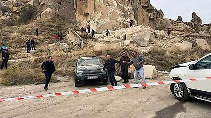 Göreme'de peribacası faciası: Hayatını kaybeden 3 kişinin kimliği belli oldu