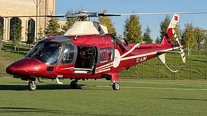 Kalp hastası hava ambulansıyla Konya'ya sevk edildi