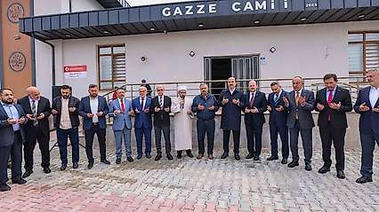 Konya'da Gazze Camii ibadete açıldı