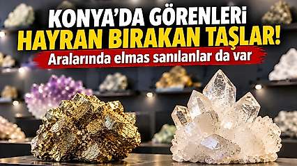 Konya'da görenleri hayran bırakan taşlar! Aralarında elmas sanılanlar da var