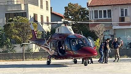 Konya'da hava ambulansı kalp krizi geçiren hastaya yetişti