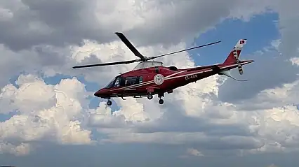 Konya'da hava ambulansı umut oldu!