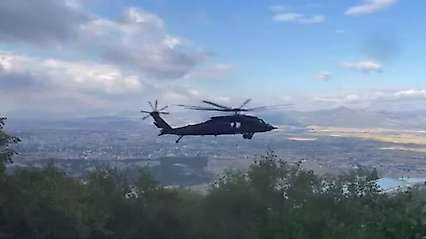 Konya'da kayalıktan düşen kişi için helikopter operasyonu