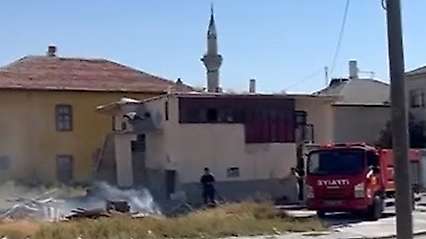 Konya'da ot yangınları paniğe neden oldu