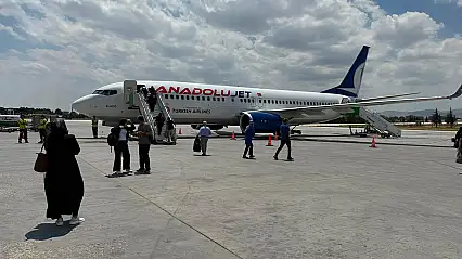 Konya'dan Balkan turunun ilk uçağı uçtu