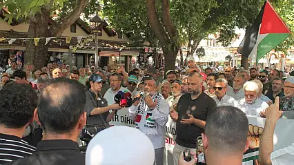 Konya'dan sınırda bekletilen Filistin Konvoyu'na destek